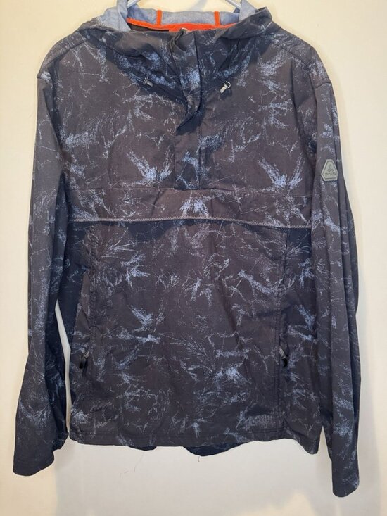 prAna Other - Prana Mens Blue Windbreaker Hooded Jacket XL Outdoor Lightweight